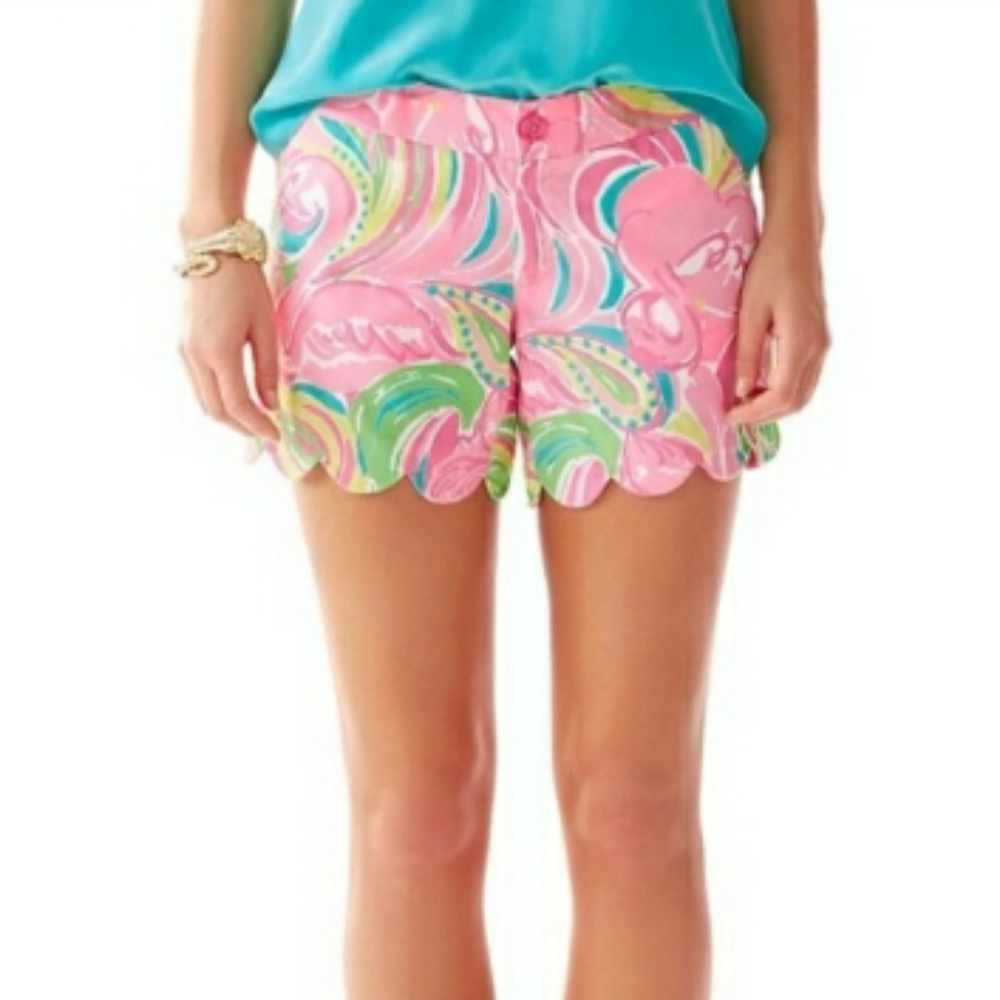 Lilly Pulitzer Flamingo Buttercup Shorts